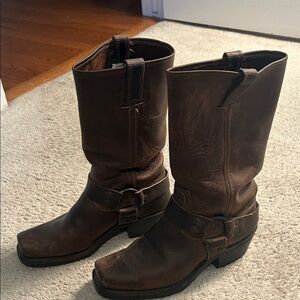 Brown Leather Cowboy Boots